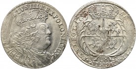 Augustus III the Sas 
POLSKA/POLAND/POLEN/SACHSEN/FRIEDRICH AUGUST II

August III Sas. Ort (18 Grosz (Groschen)) 1755 EC, Leipzig 

Szerokie, mas...