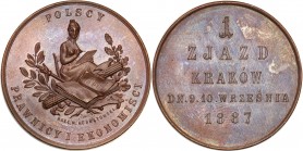 Medals
POLSKA/ POLAND/ POLEN / POLOGNE / POLSKO

Poland under occupation. Medal 1887 Congress of Lawyers and Economists - Krakow / Cracow, bronze ...