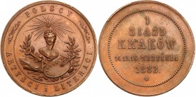 Medals
POLSKA/ POLAND/ POLEN / POLOGNE / POLSKO

Poland under occupation. Medal I Congress of Artists and Writers in Krakow 1883, bronze 

Aw: Na...