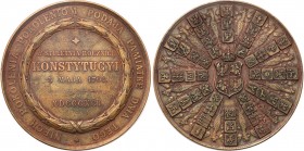 Medals
POLSKA/ POLAND/ POLEN / POLOGNE / POLSKO

Poland under occupation. Medal 100 Anniversary of the Constitution of May 3, 1891, Nuremberg, Bron...