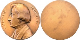Medals
POLSKA/ POLAND/ POLEN / POLOGNE / POLSKO

Poland. Medal of the 100th Anniversary of the Birth of Fryderyk Chopin 1910, bronze 

Aw.: Popie...