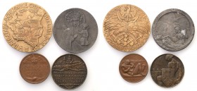 Medals
POLSKA/ POLAND/ POLEN / POLOGNE / POLSKO

II RP. Patriotic medals, group 4 pieces 

- Oswobodzenie Krakowa 1918, Strzałkowski 423 (R), sta...