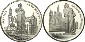 Medals
POLSKA/ POLAND/ POLEN / POLOGNE / POLSKO

Poland. Medal Adam Mickiewicz - Vilnius, silver 

Mikroryski w tle. 

Details: 30,59 g Ag .925...