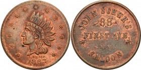 Medals
POLSKA/ POLAND/ POLEN / POLOGNE / POLSKO

USA. Żeton 1863 New York 

Patyna.

Details: 9,67 g Cu 24,1 mm
Condition: 3+ (VF+)