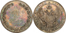 Poland XIX century / Russia 
POLSKA/ POLAND/ POLEN/ RUSSIA/ RUSSLAND/ РОССИЯ

Poland XlX w./Russia. 1 1/2 Rubla = 10 zloty 1833 НГ, Petersburg 

...