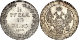 Poland XIX century / Russia 
POLSKA/ POLAND/ POLEN/ RUSSIA/ RUSSLAND/ РОССИЯ

Poland XIX w./Russia. 1 1/2 Rubla = 10 zloty 1833 НГ, Petersburg 

...