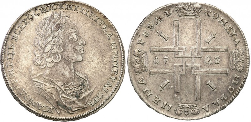 Russia 
RUSSIA/ RUSSLAND/ РОССИЯ

Russia. Peter I. Rubel (Rouble) 1723, Krasn...