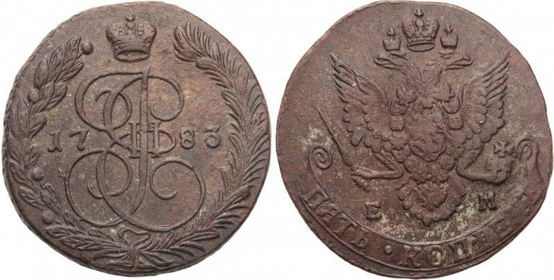 Russia 
RUSSIA/ RUSSLAND/ РОССИЯ

Russia. Catherine II. 5 Kopek (kopeck) 1783...