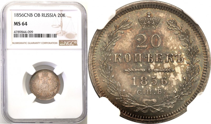 Russia 
RUSSIA/ RUSSLAND/ РОССИЯ

Russia. Nicholas I. 20 Kopek (kopeck) 1856 ...