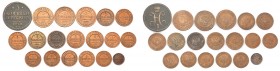 Russia 
RUSSIA/ RUSSLAND/ РОССИЯ

Russia. Nicholas I, Nicholas II. 1/2 do 3 Kopek (kopeck) 1840-1914, group 19 coins. 

Zestaw 19 monet przedstaw...