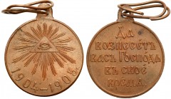 Russia 
RUSSIA/ RUSSLAND/ РОССИЯ

Russia. Medal for the Russo-Japanese War 1904 - 1905 

Brązowa patyna, połysk. Brak oznak korozji metalu. Bardz...