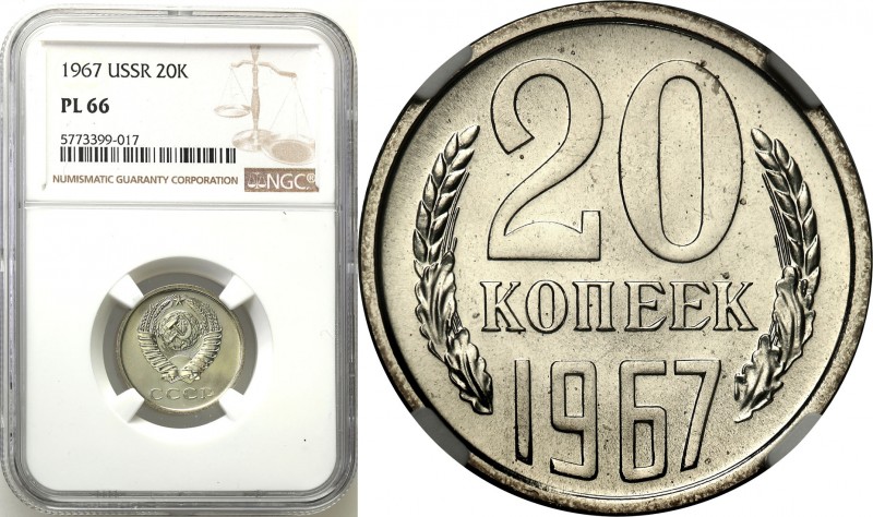 Russia 
RUSSIA/ RUSSLAND/ РОССИЯ

Russia, ZSRR. 20 Kopek (kopeck) 1967 NGC PL...