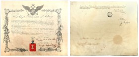 Historical objects
POLSKA/ POLAND/ POLEN / POLOGNE / POLSKO

Noble confirmation of the Gostkowski certificate Franciszek coat of arms Gozdawa 23.II...