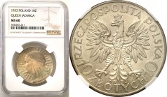 Poland II Republic
POLSKA/ POLAND/ POLEN / POLOGNE / POLSKO

II RP. 10 zlotych 1933 Women Head NGC MS60 

Piękny, menniczy egzemplarz z delikatną...