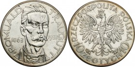 Poland II Republic
POLSKA/ POLAND/ POLEN / POLOGNE / POLSKO

II RP. 10 zlotych 1933 Traugutt 

Moneta czyszczona. Przyzwoity stan detali.Fischer ...