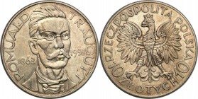 Poland II Republic
POLSKA/ POLAND/ POLEN / POLOGNE / POLSKO

II RP. 10 zlotych 1933 Traugutt 

Bardzo ładny, świeży egzemplarz. Dużo połysku, del...