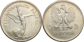 Poland II Republic
POLSKA/ POLAND/ POLEN / POLOGNE / POLSKO

II RP. 5 zlotych 1928 Nike the mint mark 

Wariant ze znakiem mennicy. Delikatna pat...