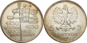 Poland II Republic
POLSKA/ POLAND/ POLEN / POLOGNE / POLSKO

II RP. 5 zlotych 1930 Sztandar 

Moneta czyszczona. Przyzwoity stan detali.Parchimow...