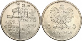 Poland II Republic
POLSKA/ POLAND/ POLEN / POLOGNE / POLSKO

II RP. 5 zlotych 1930 Sztandar 

Bardzo ładny, świeży egzemplarz. Zachowany połysk m...