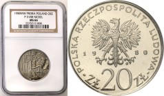 Probe coins Polish People Republic (PRL) and Poland
POLSKA / POLAND / POLEN / PATTERN / PROBE / PROBA

PRL. PROBE Nickel 20 zlotych 1980 Łódź NGC M...