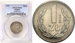 Probe coins Polish People Republic (PRL) and Poland
POLSKA / POLAND / POLEN / PATTERN / PROBE / PROBA

PRL. PROBE Nickel 1 zloty 1957 PCGS SP64 (2 ...