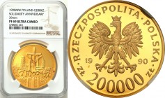 Polish Gold Coins since 1990
POLSKA / POLAND / POLEN / GOLD / ZLOTO

III RP. 200.000 zlotych 1990 Solidarity 39 mm NGC PF69 ULTRA CAMEO (2 MAX) 
...
