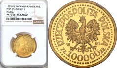 Polish Gold Coins since 1990
POLSKA / POLAND / POLEN / GOLD / ZLOTO

II RP. PROBE GOLD 100.000 zlotych 1991 John Paul II Pope Ołtarz NGC PF70 ULTRA...
