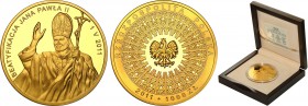 Polish Gold Coins since 1990
POLSKA / POLAND / POLEN / GOLD / ZLOTO

III RP. 1000 zlotych 2011 John Paul II Pope Beatyfikacja- 3 uncje zlotychota ...