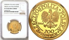 Polish Gold Coins since 1990
POLSKA / POLAND / POLEN / GOLD / ZLOTO

III RP. 200 zlotych 2000 1000-lecia Wrocławia NGC PF70 ULTRA CAMEO (MAX) 

N...