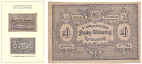 Bonds and Shares
POLSKA / POLAND / POLEN / POLSKO / POLOGNE

Bon 8 mark 1918 Czwarta klasa, 4 Loteria Klasyczna Rady Głównej Opiekuńczej 

Złaman...