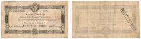 Banknotes
POLSKA / POLAND / POLEN / POLSKO / POLOGNE

The Duchy of Warsaw. 2 Taler (Thaler) 1810 seria B - RARE 

Bardzo rzadkibanknot Księstwa W...