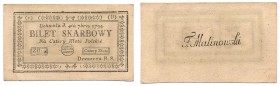 Banknotes
POLSKA / POLAND / POLEN / POLSKO / POLOGNE

Kosciuszko Insurrection 4 zlote 1794 - 1 seria D 

 Sztywnypapier.&nbsp;Złamany lewy, dolny...