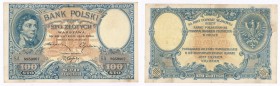 Banknotes
POLSKA / POLAND / POLEN / POLSKO / POLOGNE

100 zlotych 1919 seria A 

Banknotzłamany w pionie, miejscowe przybrudzenia, sztywny papier...