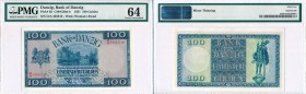 Banknotes
POLSKA / POLAND / POLEN / POLSKO / POLOGNE

Wolne Miasto Danzig 100 gulden 1931 seria D/A PMG 64 

Odmiana mniejszymi cyframi o wysokoś...
