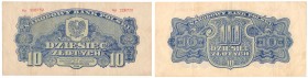 Banknotes
POLSKA / POLAND / POLEN / POLSKO / POLOGNE

10 zlotych 1944 seria Ap OBOWIĄZKOWE 

Liczne złamania. Lucow 1115a (R3); Miłczak 115a

D...