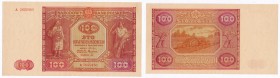 Banknotes
POLSKA / POLAND / POLEN / POLSKO / POLOGNE

100 zlotych 1946 seria A 

Pięknie zachowany egzemplarz. Sztywny papier bez zagnieceń i zał...