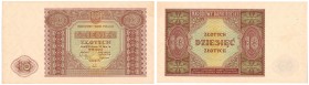 Banknotes
POLSKA / POLAND / POLEN / POLSKO / POLOGNE

10 zlotych 1946 

Banknot bez oznaczenia serii i numeracjiSztywny papier. Piękny stan zacho...