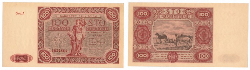 Banknotes
POLSKA / POLAND / POLEN / POLSKO / POLOGNE

100 zlotych 1947 seria ...