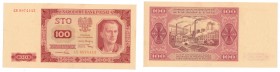 Banknotes
POLSKA / POLAND / POLEN / POLSKO / POLOGNE

100 zlotych 1948 seria CS 

Pięknie zachowany i bardzo rzadki, Brak złamań i zgięć, super p...