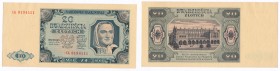 Banknotes
POLSKA / POLAND / POLEN / POLSKO / POLOGNE

20 zlotych 1948 seria CK 

Wyśmienicie zachowany egzemplarz.Lucow 1270 (R2); Miłczak 137d
...