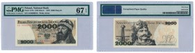 Banknotes
POLSKA / POLAND / POLEN / POLSKO / POLOGNE

PRL. 2000 zlotych 1979 seria AG - PMG 67 EPQ 

Wysoka nota gradingowa na z dopiskiem EPQ oz...