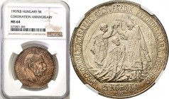 Austria
WORLD COINS

Hungary, Franz Joseph I. 5 koron 1907 KB, Kremnica NGC MS64 (2 MAX) - EXCELLENT 

Wybite na 40-lecie koronacji Franciszka Jó...