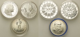 Austria
WORLD COINS

Austria. 200 - 500 shilling 1983 - 1988 - Pope John Paul II, group 3 coins 

Pięknie zachowane.

Details: 13,88 g Ag + 2 x...