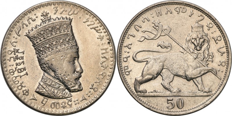Ethiopia
WORLD COINS

Etiopia. 50 matonas (1931), nickiel 

Bardzo ładnie z...