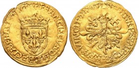 France
WORLD COINS

France. Franciszek I 1515-1547 Ecu d'or au soleil 

Resztki połysku, typowe nierówne wybicie dla tej monety. Rzadsza i ciekaw...