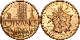 France
WORLD COINS

France. 10 francs 1974, Paris, Piedfort (Piefort) - RARE 

Piedfort - podwójna, lub zwielokrotniona grubość monety. Rzadsza p...