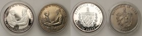 Cuba
WORLD COINS

Kuba. 1 - 10 peso 1996 - Pope John Paul II, group 2 coins 

Menniczy stan zachowania.

Details: 31,13 g Ag .999 + 26,09 CuNi ...