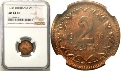 Lithuania
WORLD COINS

Litwa. 2 cent 1936 NGC MS64 BN 

Menniczy egzemplarz z brązową patyną.Parchimowicz 2

Details: 
Condition: NGC MS64 BN ...