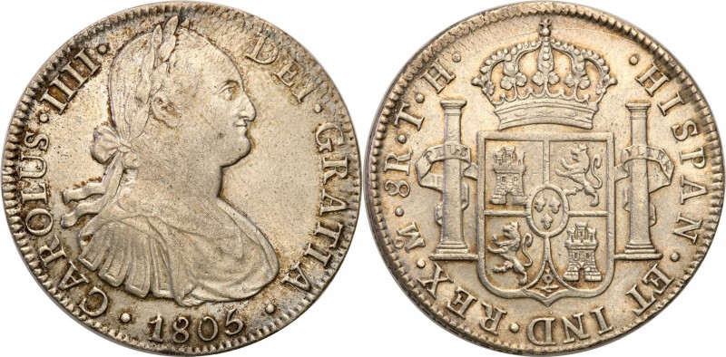 Mexico
WORLD COINS

Mexico. Karol IV (1788-1808). 8 real 1805 T.H., Mexico 
...