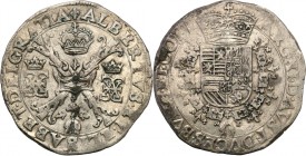 Netherlands
WORLD COINS

Netherlands, Flandren. Albert & Isabela (1598-1621). Patagon b.d. 

Patyna, delikatny połysk w tle.Davenport4435; Delmon...